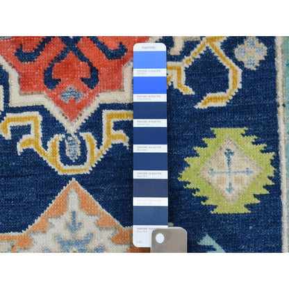 Kazak Wool Hand Knotted Rug Blue Ivory 3.1X5.0 -O053539