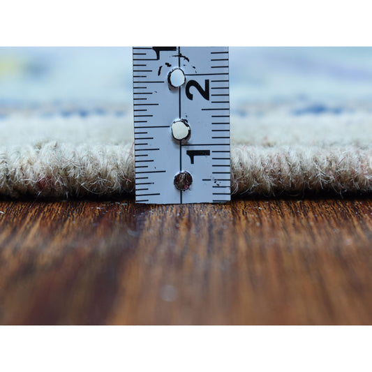 Kazak Wool Hand Knotted Rug Grey Ivory 4.0X5.9 -O053807