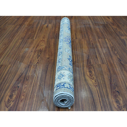 Kazak Wool Hand Knotted Rug Grey Ivory 3.10X5.9 -O053808
