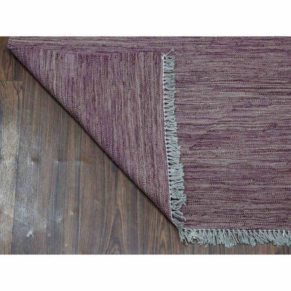 Flat Weave Wool Hand Woven Rug Purple Mesa Rose  2.8X10.0 -O054248