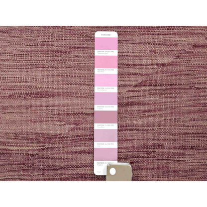 Flat Weave Wool Hand Woven Rug Purple Mesa Rose  2.8X10.0 -O054248