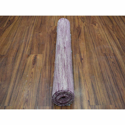 Flat Weave Wool Hand Woven Rug Purple Mesa Rose  2.8X10.0 -O054248