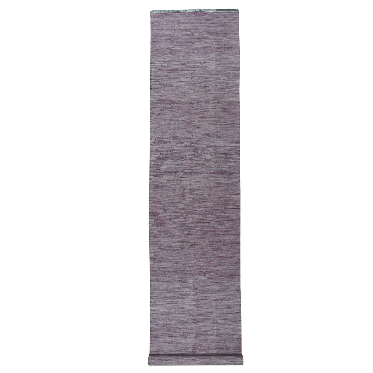 Flat Weave Wool Hand Woven Rug Purple Wild Rose 2.8X16.0 -O054253