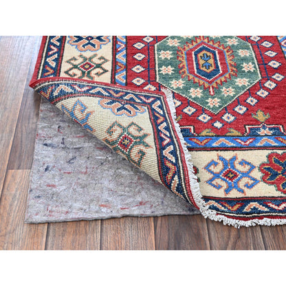 Kazak Wool Hand Knotted Rug Red 2.9x13.1 -O0542