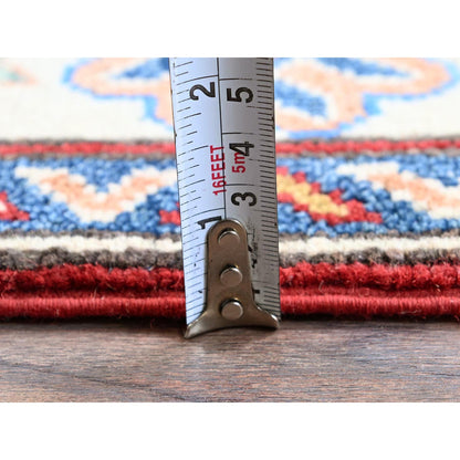Kazak Wool Hand Knotted Rug Red 2.9x13.1 -O0542