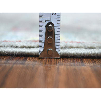 Oushak And Peshawar Wool Hand Knotted Rug Grey No Border 6.2X9.2 -O054649