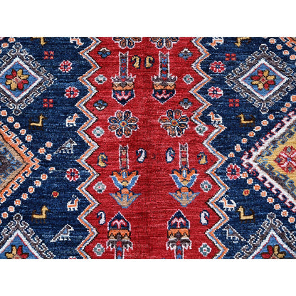 Kazak Wool Hand Knotted Rug Red 9.1x12.3 -O0546