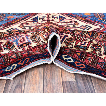 Kazak Wool Hand Knotted Rug Blue 9.5x12.1 -O0547