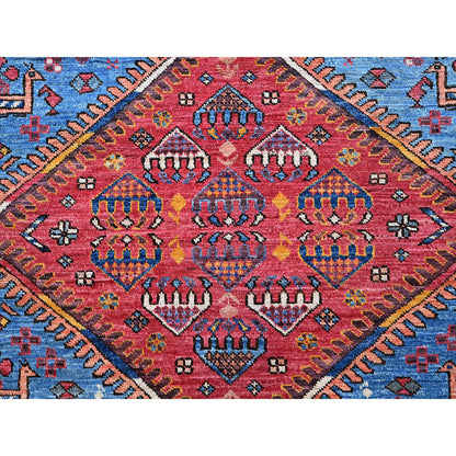 Kazak Wool Hand Knotted Rug Blue 9.5x12.1 -O0547