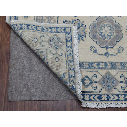 Kazak Wool Hand Knotted Rug Ivory Ivory 3.10X5.7 -O054848