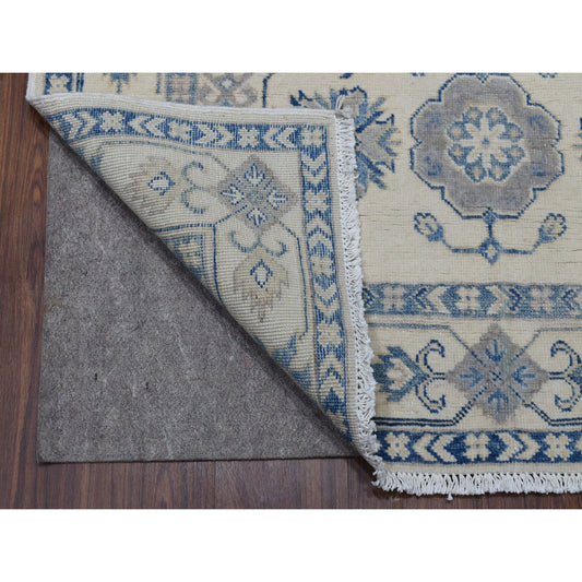 Kazak Wool Hand Knotted Rug Ivory Ivory 3.10X5.7 -O054848