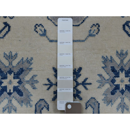 Kazak Wool Hand Knotted Rug Ivory Ivory 3.10X5.7 -O054848