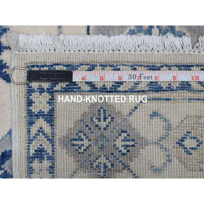 Kazak Wool Hand Knotted Rug Ivory Ivory 3.10X5.7 -O054848