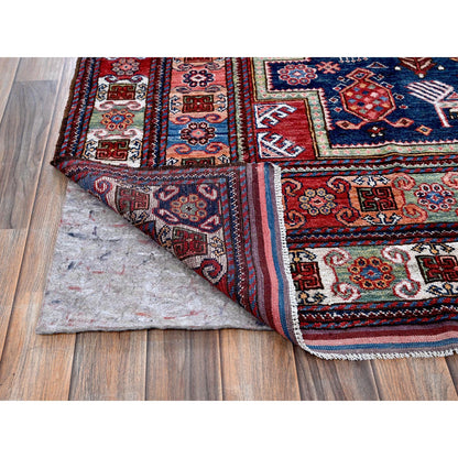 Kazak Wool Hand Knotted Rug Blue 8.2x10.5 -O0548