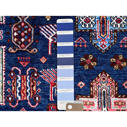 Kazak Wool Hand Knotted Rug Blue 8.2x10.5 -O0548