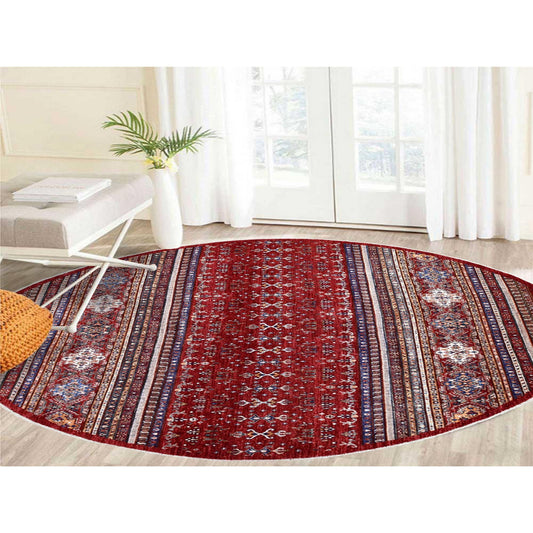 Kazak Wool Hand Knotted Rug Red No Border 9.7X9.7 -O054958