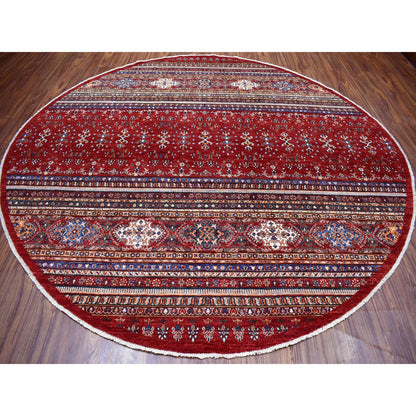 Kazak Wool Hand Knotted Rug Red No Border 9.7X9.7 -O054958