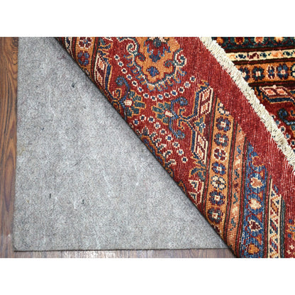 Kazak Wool Hand Knotted Rug Red No Border 9.7X9.7 -O054958