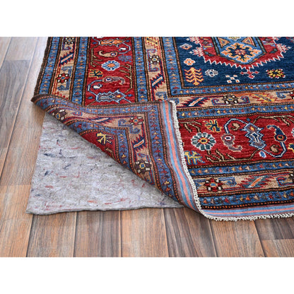 Kazak Wool Hand Knotted Rug Blue 8.3x9.10 -O0550