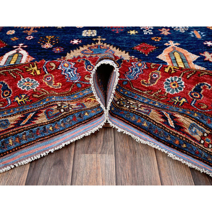 Kazak Wool Hand Knotted Rug Blue 8.3x9.10 -O0550