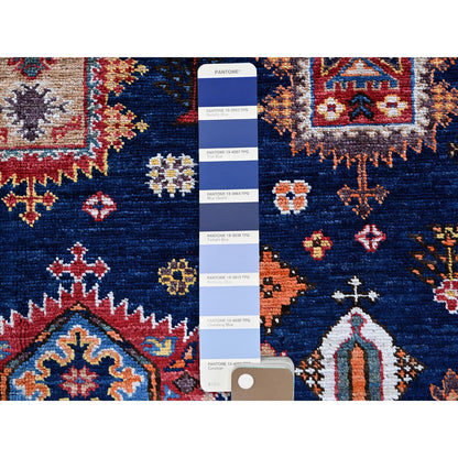 Kazak Wool Hand Knotted Rug Blue 8.3x9.10 -O0550