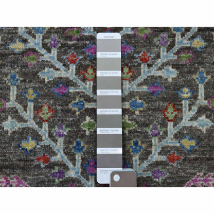 Transitional Wool Hand Knotted Rug Grey No Border 6.0X8.10 -O055105