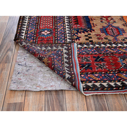 Kazak Wool Hand Knotted Rug Beige 8.1x9.7 -O0554