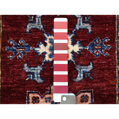 Kazak Wool Hand Knotted Rug Red Grey 2.7X8.6 -O055536