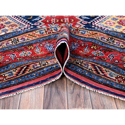 Kazak Wool Hand Knotted Rug Red 8.3x9.11 -O0556