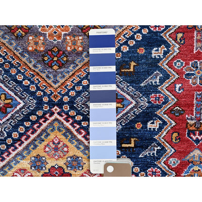 Kazak Wool Hand Knotted Rug Red 8.3x9.11 -O0556