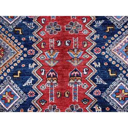 Kazak Wool Hand Knotted Rug Red 8.3x9.11 -O0556