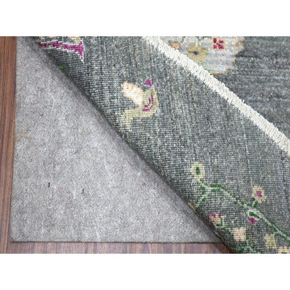 Transitional Wool Hand Knotted Rug Grey No Border 8.2X8.2 -O055704