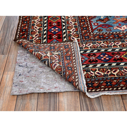 Kazak Wool Hand Knotted Rug Yellow 8.7x9.11 -O0558