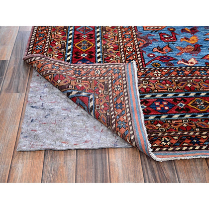 Kazak Wool Hand Knotted Rug Ivory 8.6x10.8 -O0559