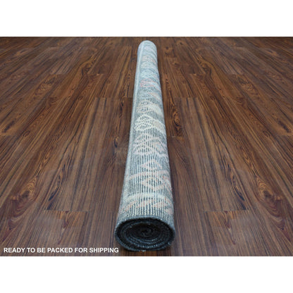 Tribal & Geometric Wool Hand Knotted Rug Black Charcoal Black 6.4X9.2 -O056090