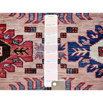 Kazak Wool Hand Knotted Rug Orange 8.3x10.6 -O0560