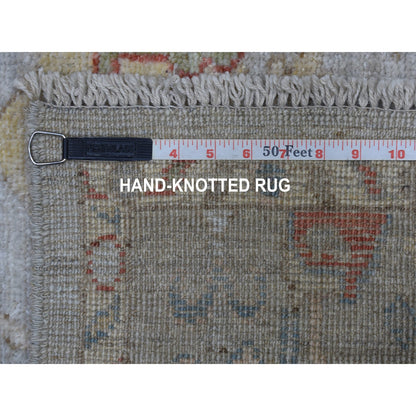 Oushak And Peshawar Wool Hand Knotted Rug Grey Gray 4.1X6.0 -O056360