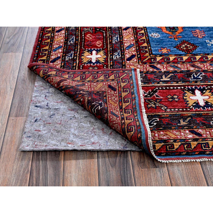 Kazak Wool Hand Knotted Rug Blue 9.9x10.4 -O0564