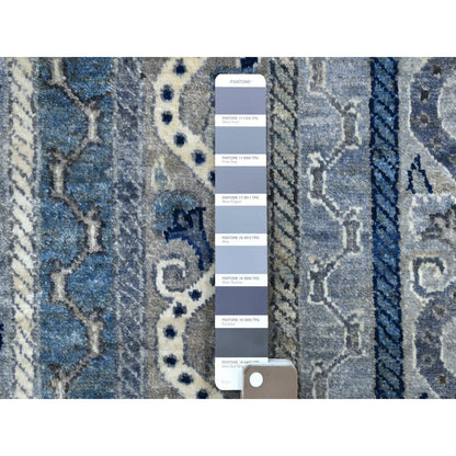 Kazak Wool Hand Knotted Rug Grey No Border 2.6X9.7 -O056517
