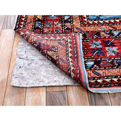 Kazak Wool Hand Knotted Rug Blue 9.11x13.6 -O0565