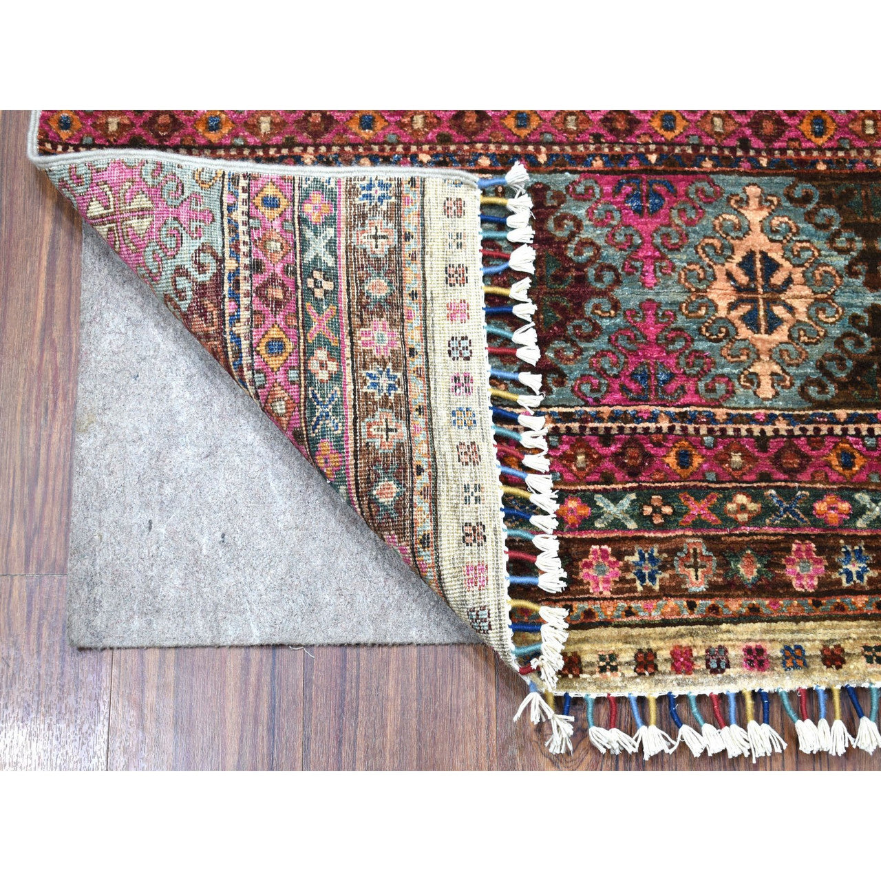 Beige 2'9" x 7'10" Kazak Hand knotted Wool Rug - Sku: O056807