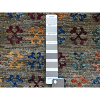 Kazak Wool Hand Knotted Rug Grey No Border 2.10X7.7 -O056828