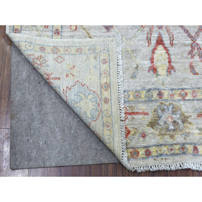 Oushak And Peshawar Wool Hand Knotted Rug Grey Gray 4.0X6.6 -O056861