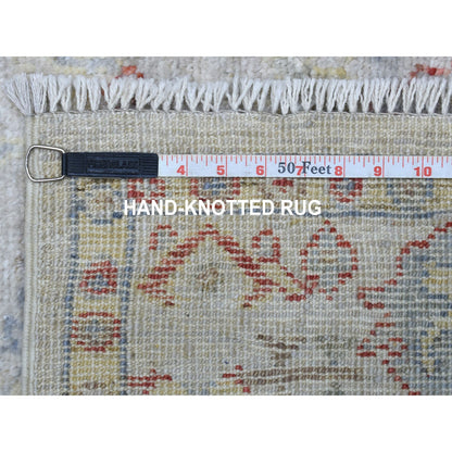 Oushak And Peshawar Wool Hand Knotted Rug Grey Gray 4.0X6.6 -O056861