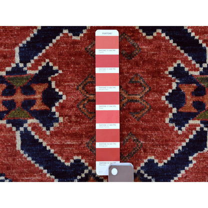 Tribal & Geometric Wool Hand Knotted Rug Red Red 5.3X6.6 -O056895