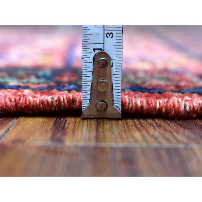 Tribal & Geometric Wool Hand Knotted Rug Red Red 2.0X2.10 -O056985