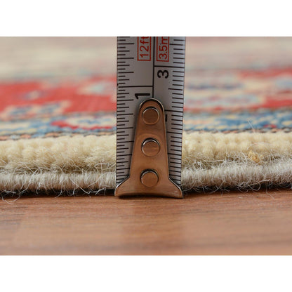 Kazak Wool Hand Knotted Rug Red 4.0x5.10 -O057067