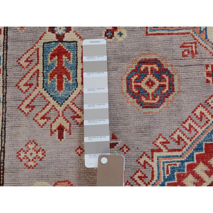 Kazak Wool Hand Knotted Rug Grey Red 3.10X6.0 -O057069