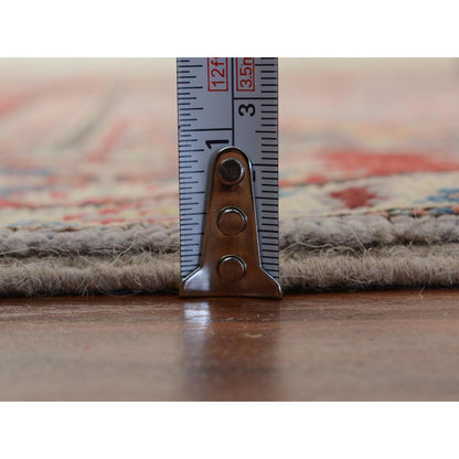 Kazak Wool Hand Knotted Rug Grey Red 3.10X6.0 -O057069