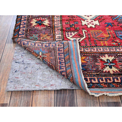 Kazak Wool Hand Knotted Rug Multicolored 6.2x8.3 -O0578